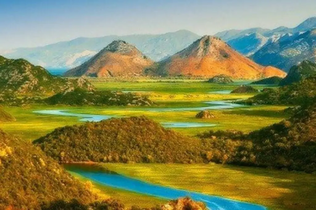 Закат на Скадарском озере