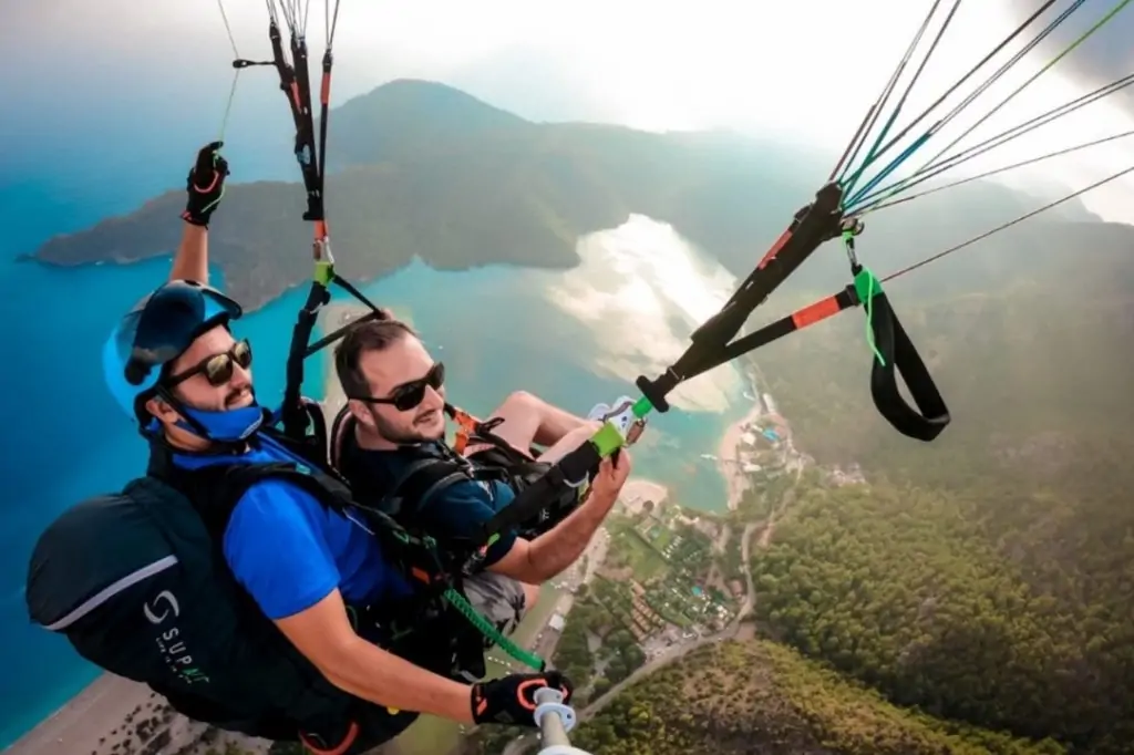 Параглайдинг с горы Бабадаг в Олюдениз