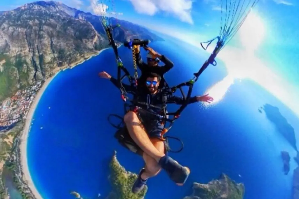 Параглайдинг с горы Бабадаг в Олюдениз