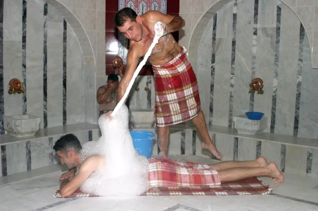 Каппадокия Традиционная турецкая баня - хаммам - пенный массаж