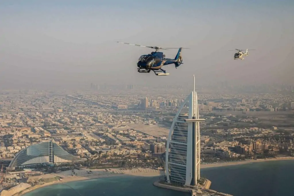 Индивидуальный полёт на вертолёте над Дубаем 22 минуты (VISION TOUR)