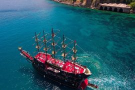 Морская прогулка на пиратском корабле из Белека - Бухта Фазелис