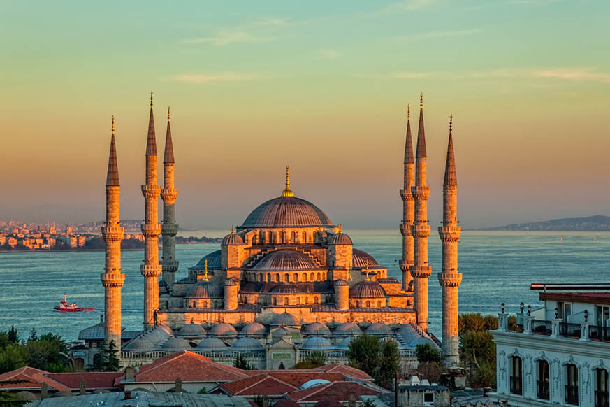 Стамбул из Мармариса - Дворец Топкапы - Собор Святой Софии