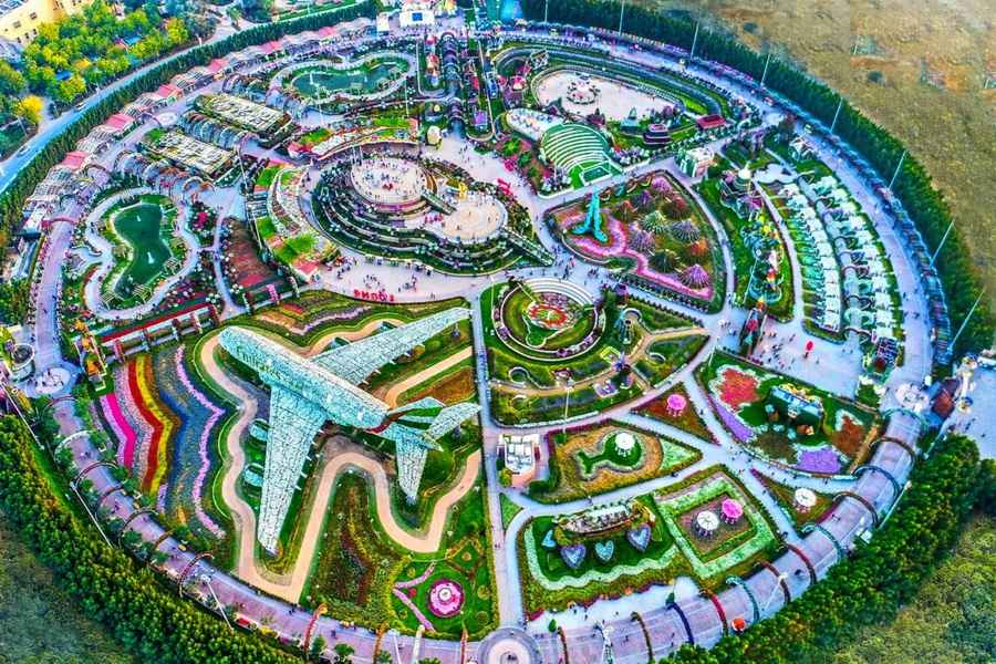Парк цветов в Дубае Miracle Garden